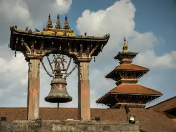 Bell at Kathmandu Durbar Square- 7 UNESCO World Heritage Sites Tour